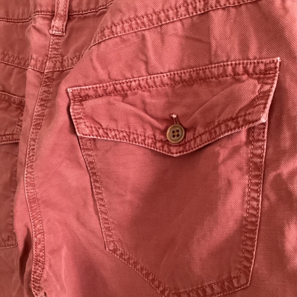 J. Crew City Fit Cargo Linen Blend Capri Pants - Picture 8 of 9